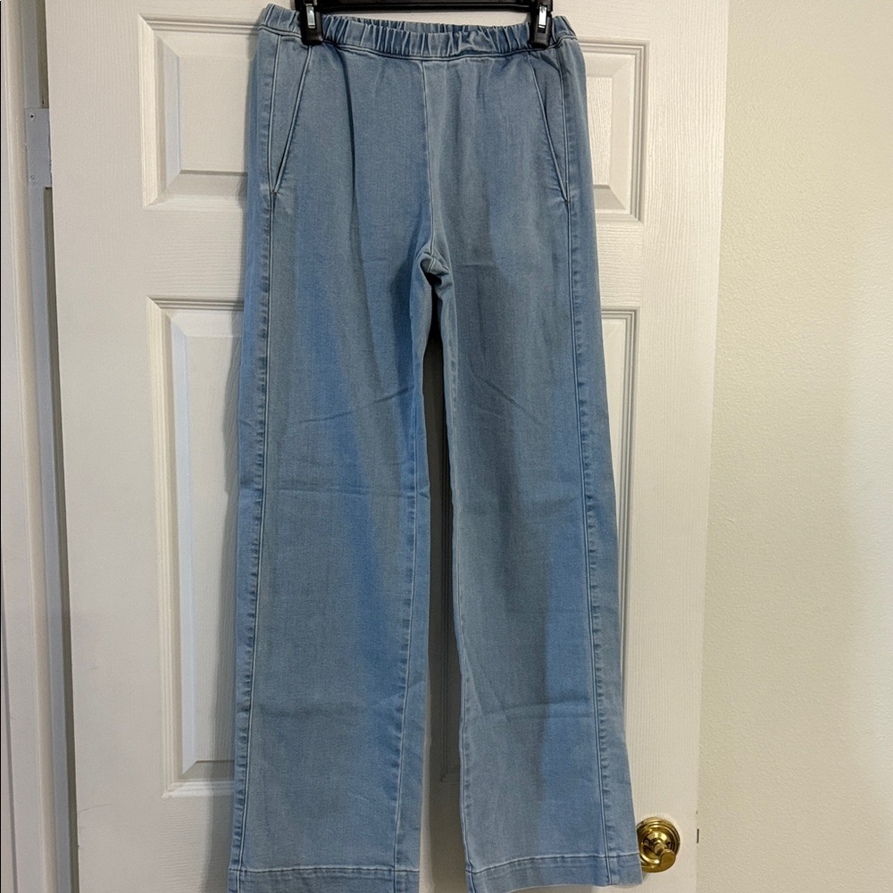 Enza Costa Light Blue Flare & Wide Leg Jeans